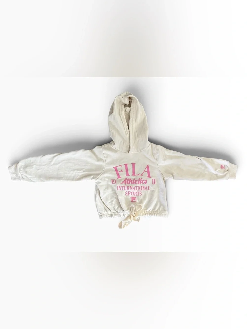 Fila Girls Cream Graphic Jogger Set